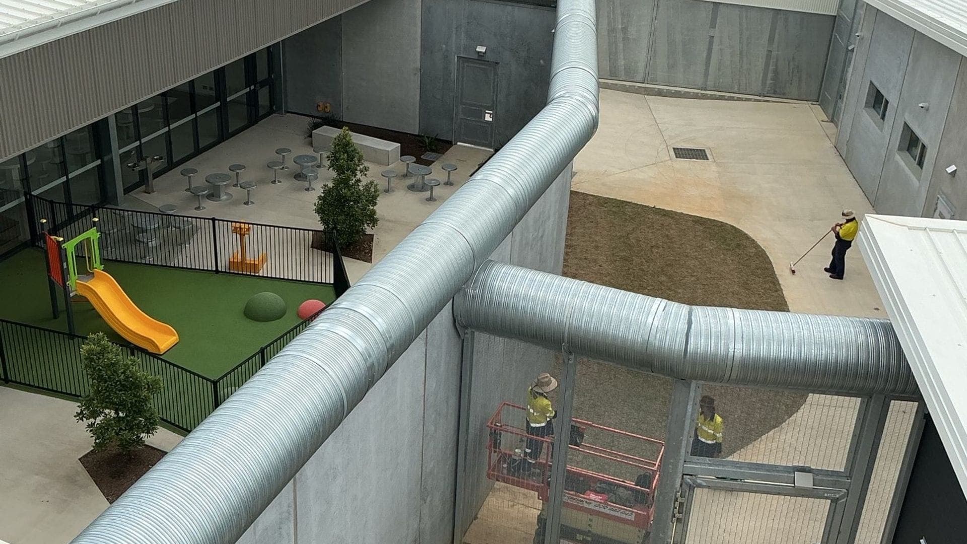Gatton Correctional Centre high-security fencing aerial