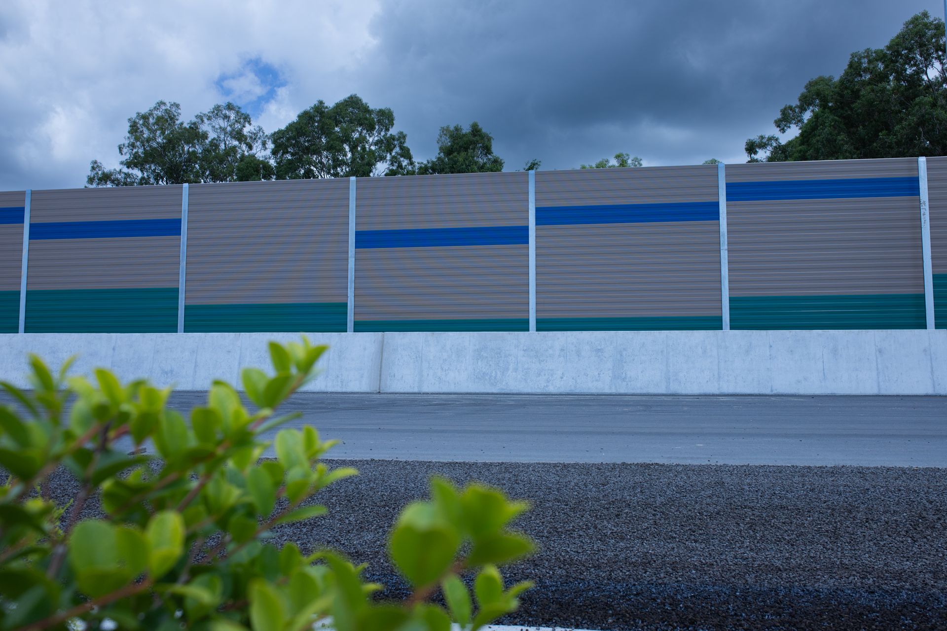Coomera completed noise barriers