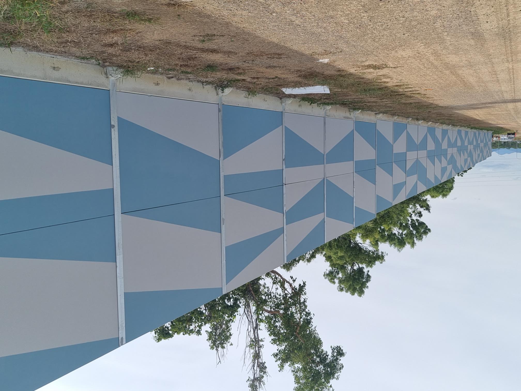 Townsville noise barrier installation